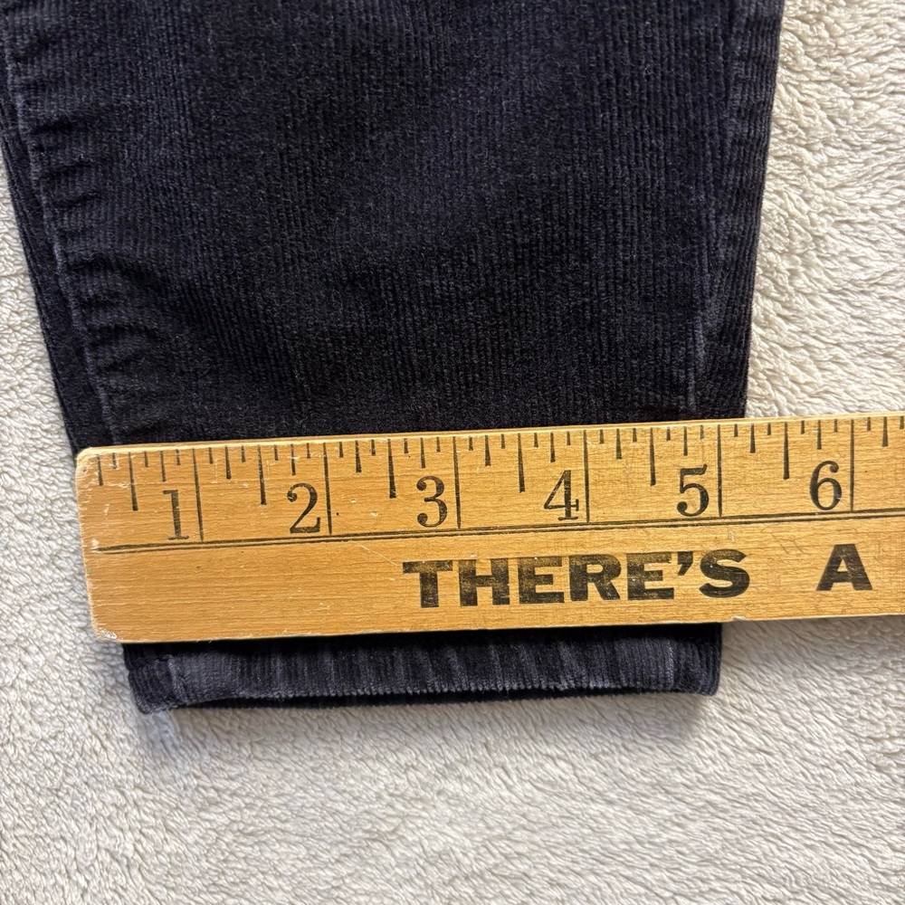 Talbots Corduroy Pants Women Sz 4 Black High Waist Jegging Ankle Stretch - Picture 6 of 9